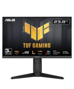 ASUS TUF Gaming 24” (23.8” viewable) 1080P Monitor (VG249QL3A) - Full HD, 180Hz, 1ms, Fast IPS, ELMB, FreeSync Premium, G-SYNC Compatible, Speakers, DisplayPort, Height Adjustable, 3 Year Warranty