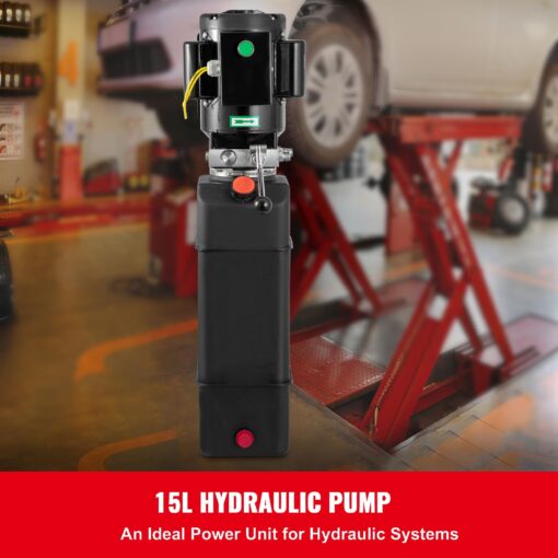 Happybuy Hydraulic Pump, 4 Gallon Hydraulic Motor for Single Phase Car Lift, 3450 RPM, 208-230 Volt, 2 HP Portable Vehicle Lift & Power Press - Image 9