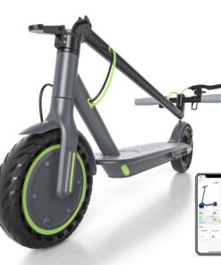 Electric Scooter - 8.5" Solid Tires, 350W Motor, Up to 19 MPH and 12 Miles Long-Range Commuting Foldable Scooter for Adults with Dual Braking System and Smart App
