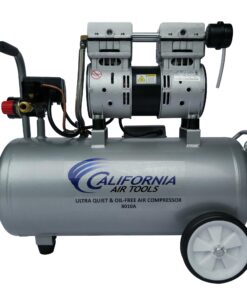 California Air Tools 8010A 1.0 HP Ultra Quiet and Oil-Free Air Compressor, 8 Gallon Aluminum Tank, Lightweight with Wheels, 60 dBA Noise Level