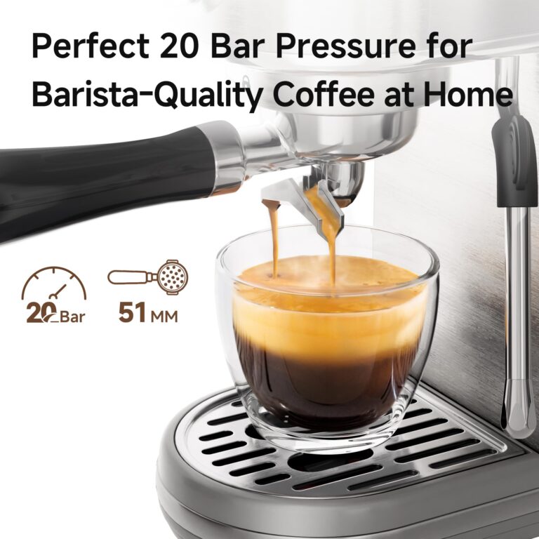 HIBREW H10B Programmable Espresso Machine, Brushed Stainless Steel, Adjustable Temperature and Cup Volume, Steam Wand for Milk Frother - Image 7