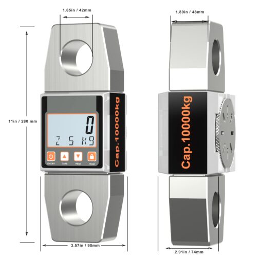 Portable Crane Scale 10T LCD Digital High Precision Weighing Scale Electronic Hook Hanging Scale - Image 4
