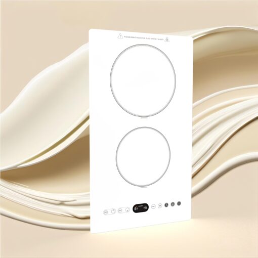 Doumigo Double/Dual White Induction Cooktop 2 Burner, Shatter-proof Flat Glass Top,110~120 Volt Plug in Electric,9 Power Levels,Child Safety Lock,Stove for Kitchen, RV, Outdoor Camping - Image 5