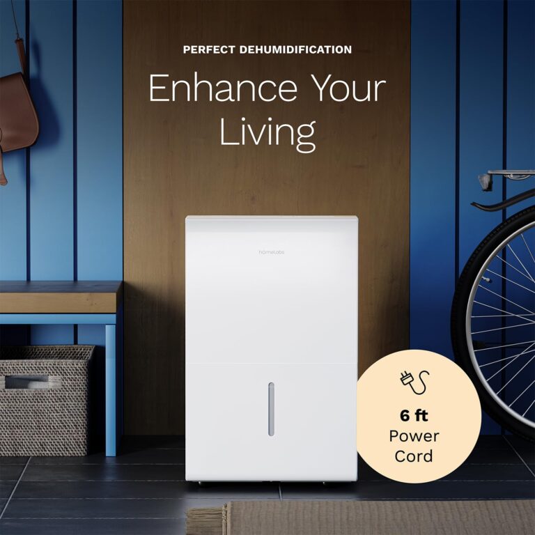 hOmeLabs 4,500 Sq. Ft WiFi-Enabled Dehumidifier - Powerful Humidity Control for Large Rooms & Basements - Robust Moisture Removal 50 pint (Previously 70 Pint) HME031003N - Image 2