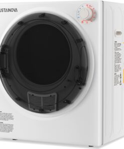 Elevon Portable Clothes Dryer 800W, Compact Dryer for laundry with 5 Drying Modes, 1.95 Cu.ft Front Load Dryer Machine, Stainless Steel Tub for Small Space, Apartments, RVs, Overheat Protection, White
