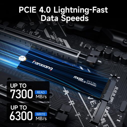 fanxiang 4TB PCIe NVMe SSD Gen 4 Gaming SSD M.2 2280, Up to 7300MB/s Compatible with PS5, Internal Solid State Drive for Gamers, Professionals, Creators S880E - Image 7