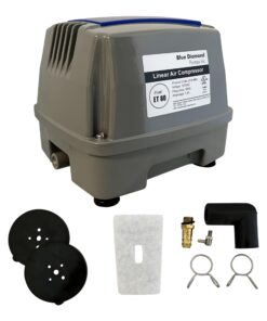 Blue Diamond ET80+ Plus - Septic or Pond Linear Diaphragm Air Pump with Free Additional Air Filter