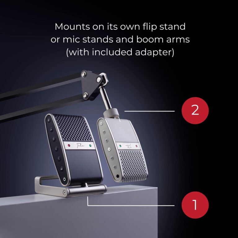Tula Mics USB C Microphone - Mobile Recording Microphone for Podcasts, Zoom, Home Studio & More - Portable, Noise Reducing External Microphone with Flip Stand - iOS/Android, Mac & PC Mic - Image 3