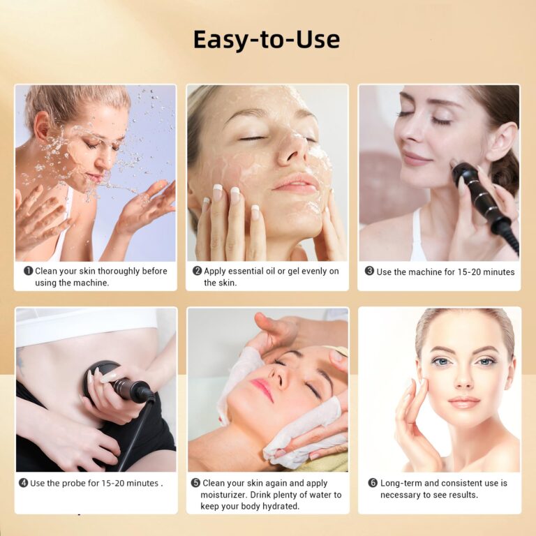 MZONG Non - Wireless RF Skin Rejuvenator - LED Light Combo for Face & Body Wrinkle Reduction - Image 4