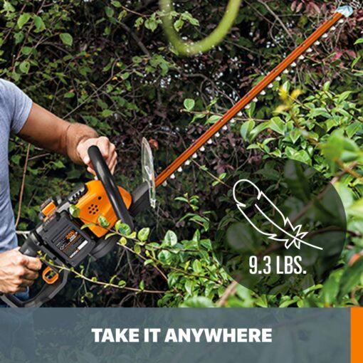 Worx WG284 40V Power Share 24" Cordless Hedge Trimmer - Image 6
