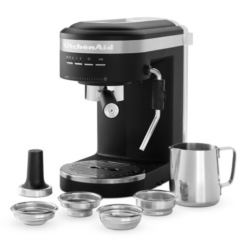 KitchenAid Semi-Automatic Espresso Machine KES6403, Black Matte, 1.4 Liters - Image 2