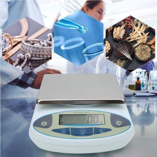 Precision Analytical Electronic Balance Laboratory Electronic Scale 30kgx0.1g Jewelry Kitchen Industrial Scale 0.1g Weighing Counting Scale calibrated and Ready to use - Image 5