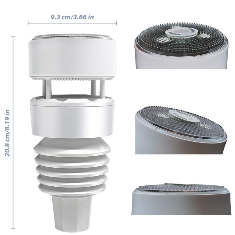 Ecowitt WS90 7-in-1 Weather Sensor, Outdoor Temperature/Humidity/Rain Gauge/Wind Speed and Direction/UV Index/Solar Radiation - Just Sensor, Could NOT Be Used Alone - 915 MHz - Image 4