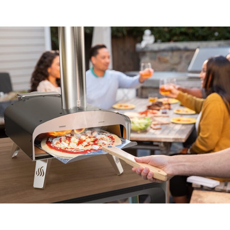 Mimiuo Outdoor Pizza Oven Wood Pellet 12" Pizza Ovens with Pizza Stone and Pizza Peel, Portable Wood-Fired Pizza Oven Pizza Stove for Backyard and Outside (Classic W-Oven Series) - Image 4