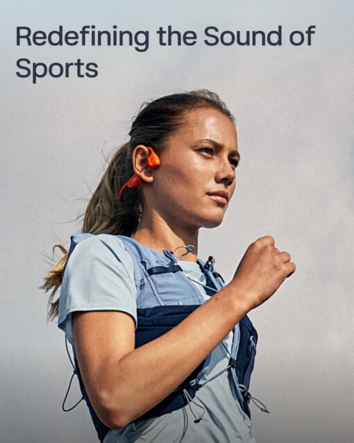 SHOKZ New OpenRun Pro 2 - Open-Ear, Bone Conduction Sport Headphones - with Headband - Sweat Resistant, Workout Headphones - Secure, Wireless, Comfortable Fit-Deep Bass and Smart Mic App - Image 8