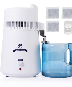CO-Z 6L Water Distiller, Larger 1.6 Gal Countertop Home Distillers, Distilling Pure Water Machine for Home Table Desktop, Distilled Water Making Machine, Water Purifier to Make Clean Water for Home