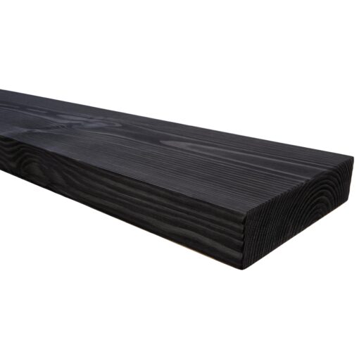 XWNE Rusitc Floating Shelves 48 inch Long 8 "deep Set of 2, Heavy Duty Wood Wall Mounted Shelves for Bathroom Living Room Kitchen,Book Shelves with Thickened Hidden Bracket-Black - Image 5