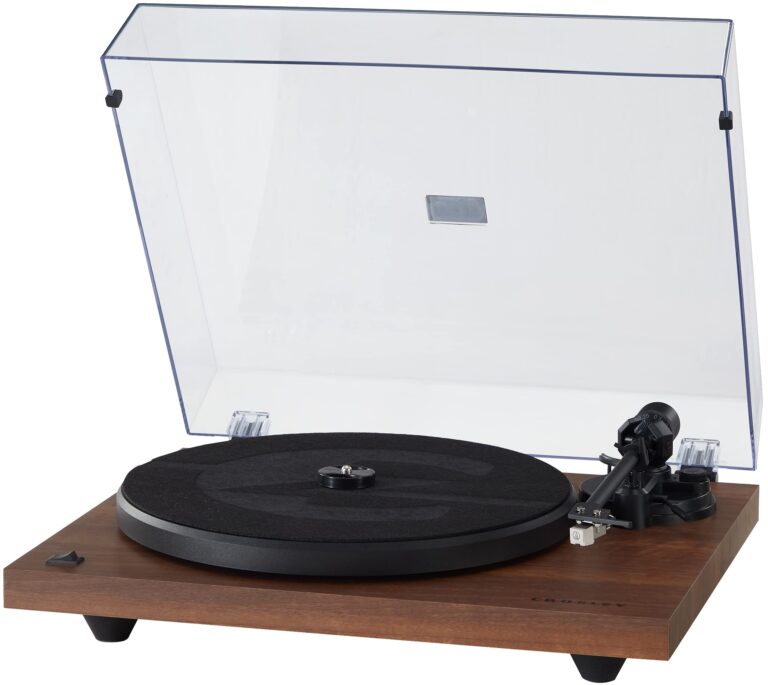 Crosley C6B-WA Belt-Drive Bluetooth Turntable Record Player with Adjustable Tone Arm, Walnut - Image 7