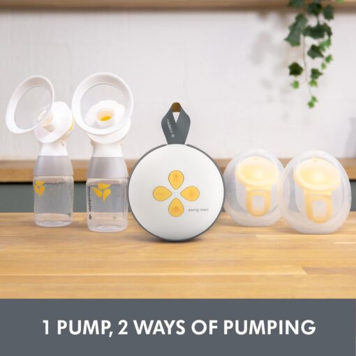 Medela Swing Maxi Pump Your Way Deluxe Bundle with Wearable in-Bra Collection Cups and PersonalFit Flex Breast Shields - Image 3