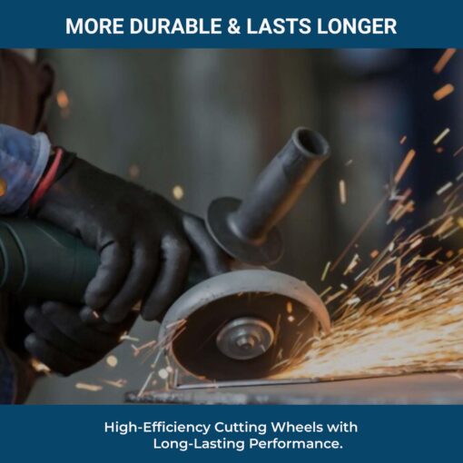 Benchmark Abrasives Grinder Cut Off Wheels 4 1/2 Inch Aluminum Oxide Thin Type 1 Angle Grinder Cutting Disc for Metal, Stainless Steel - with 7/8" Arbor Hole, Fast Grinder Cutting Wheel - 500 Count - Image 4