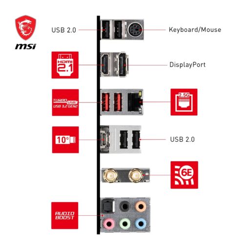 MSI B760 Gaming Plus WiFi Motherboard Intel B760 LGA 1700 ATX - Image 3