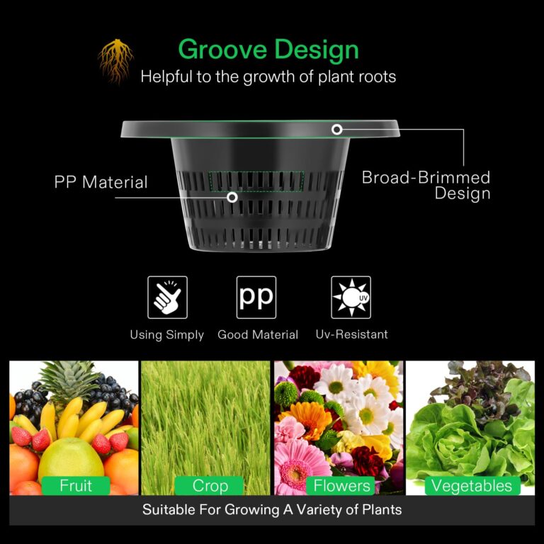 VIVOSUN DWC Hydroponics Grow System with Top Drip Kit, 5-Gallon Deep Water Culture, Recirculating Drip Garden System with Multi-Purpose Air Hose, Air Pump, and Air Stone (8 Buckets + Top Drip Kit) - Image 2