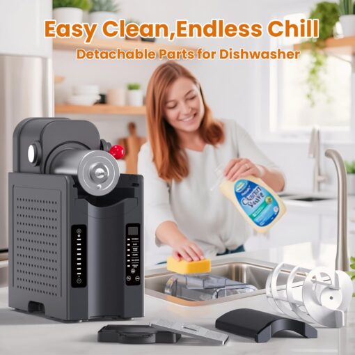 Slushie Machine - Professional Frozen Drink Maker No Ice Needed- 70 oz Slushy Machine for Home with LED Display - One-Touch Reservation & 6 Pre-set Programs for Frozen Margaritas, Frappés & Ice Cream - Image 2