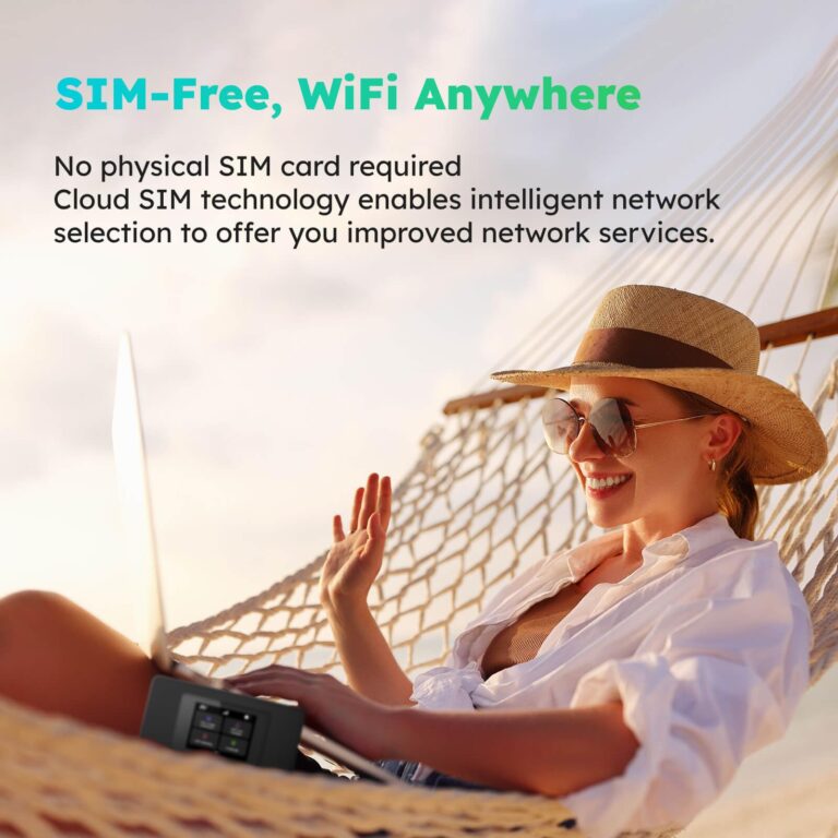 GlocalMe DuoTurbo 4G LTE Portable WiFi Hotspot for Travel in 200+ Countries, Mobile Hotspot Device with Global 1.1GB Data 30Days, SIMFREE and Dual Modem, 10 Devices Connected(White) - Image 9