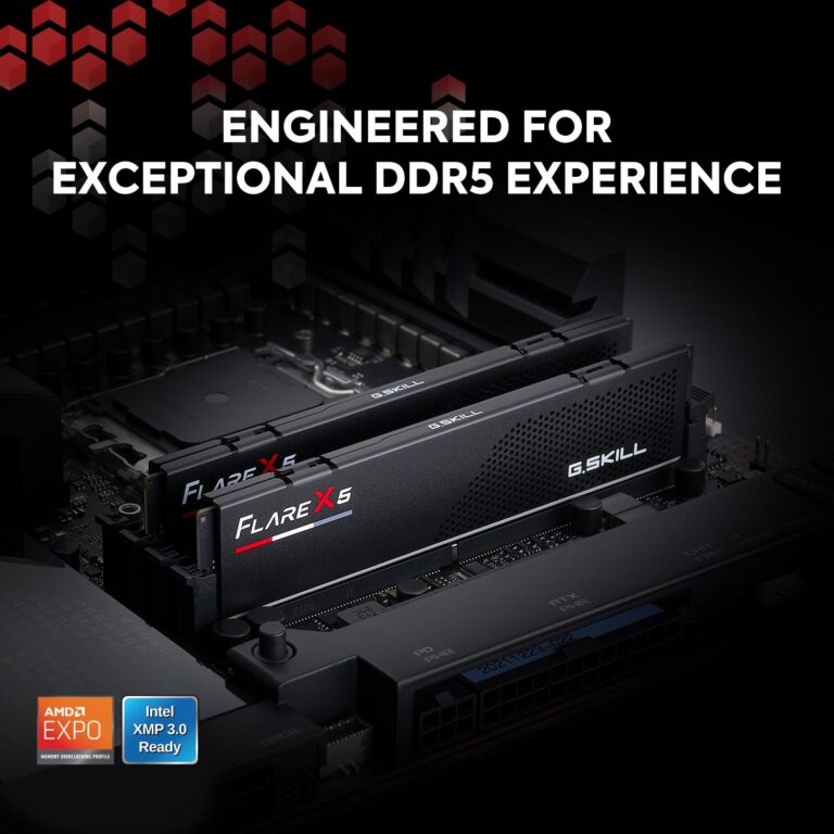 G.SKILL Flare X5 Series (AMD Expo & Intel XMP 3.0) DDR5 RAM 64GB (2x32GB) 6000MT/s CL36-36-36-96 1.35V Desktop Computer Memory U-DIMM - Matte Black (F5-6000J3636F32GX2-FX5) - Image 5