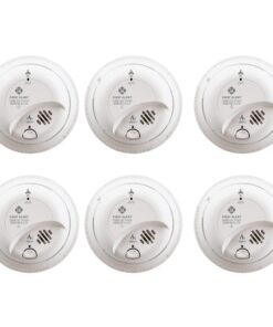 First Alert BRK SC9120B-6 Hardwired Smoke and Carbon Monoxide Detector (CO) with Battery Backup. 6-Pack , White