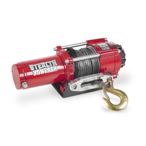 Stealth Winches 3500lb UTV ATV Winch, 12-Volt Electric Winch with 2 Wireless remotes with Synthetic Rope, Perfect for Off-Road Truck Towing Trailer Winch, Portable Winch, Mounting Plate, 12V Winches - Image 5