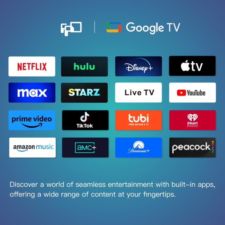 FPD 43 Inch Smart TV 4K UHD LED Flat Screen Google TV with Google Cast, Bluetooth, HDMI, Streaming Live, HDR 10, Dolby Vision, Ultra Slim Television(Canvas-Series, CG43-C3, 2025) - Image 3