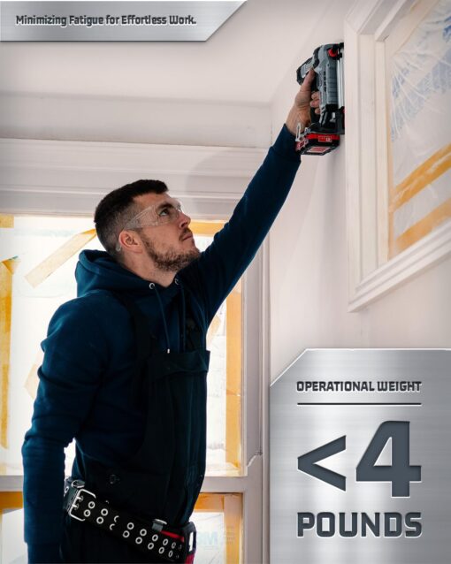 Electric Nail Gun, LINKNAL Cordless Brad Nailer Battery Powered,18 Gauge, 2×20V MAX Li-ion Batteries, Charger and 1000 Nails Included (L820-BN) - Image 6