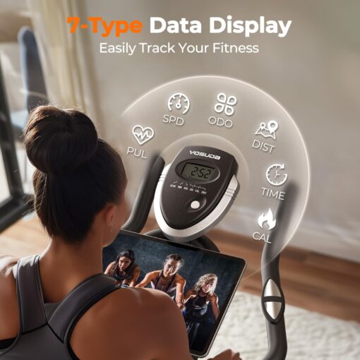 YOSUDA Indoor Cycling Bike - 2023 Version - Stationary Bike with Tablet Mount & Comfortable Seat Cushion - Image 4