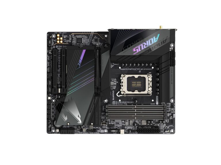 GIGABYTE Z790 AORUS PRO X WIFI7 LGA 1700 Intel Z790 X ATX Motherboard with DDR5, 5* M.2, PCIe 5.0, USB 3.2 Type-C, Wi-Fi 7, 5GbE LAN, Q-Flash Plus, EZ-Latch Plus - Image 4