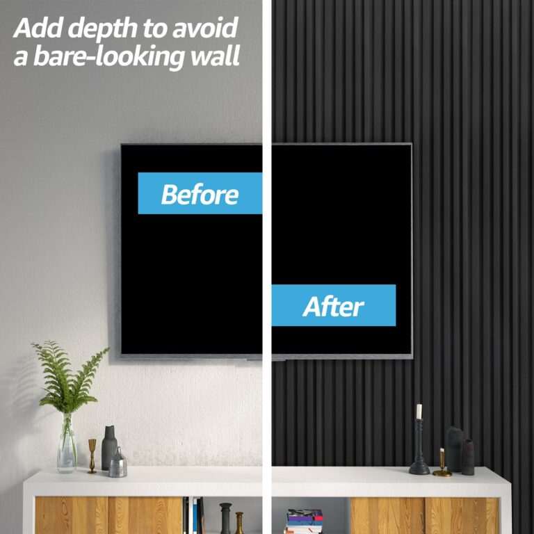 Art3d WPC Wainscoting Panels, 16-Pack 48 x 6 Inch 3D Wall Accents for Interior Wall Decor, Living Room, Bedroom, Black - Image 8
