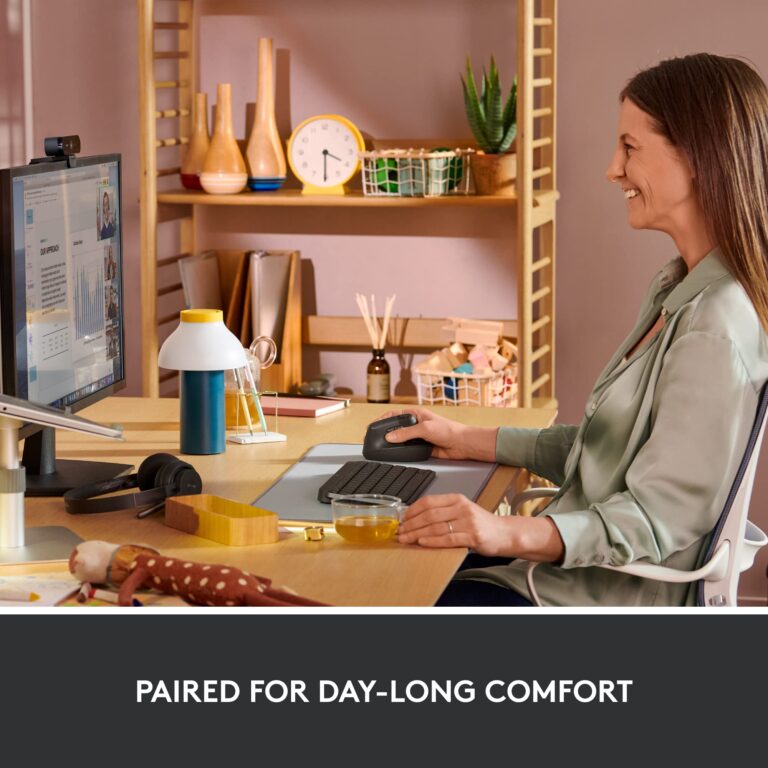 Logitech MX Keys Mini Keyboard and Lift Vertical Ergonomic Mouse Combo - Wireless, Backlit Keys, Bluetooth or Logi Bolt USB receiver, Quiet, Windows/macOS/iPadOS, Laptop, PC - Graphite - Image 6