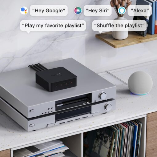 WiiM Pro Plus AirPlay 2 Receiver, Google Cast Audio, Multiroom Streamer with Premium AKM DAC, Voice Remote, Works with Alexa/Siri/Google, Stream Hi-Res Audio from Spotify, Amazon Music, Tidal and More - Image 5