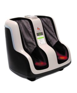 Human Touch Reflex SOL Foot & Calf Massager w/ Heat - Plantar Fasciitis Relief + Circulation + Shiatsu Deep Kneading + Vibrating for Stress + Compression - Adjustable for Women and Men up to Size 12