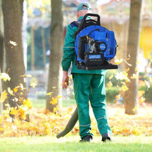 72CC Gas Backpack Leaf Blower, 3.6HP 2 Stroke Engine Gas Blower, Airflow, Grass Lawn Blow Air Cooling Gasoline Grass Blow, Efficient Lawn - Image 2