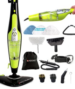 H2O HD DUALBLAST Steam Mop and Handheld Steam Cleaner For Floor Cleaning, Hardwood Floors, Grout Cleaner, Upholstery Cleaner, Tiles and Carpets
