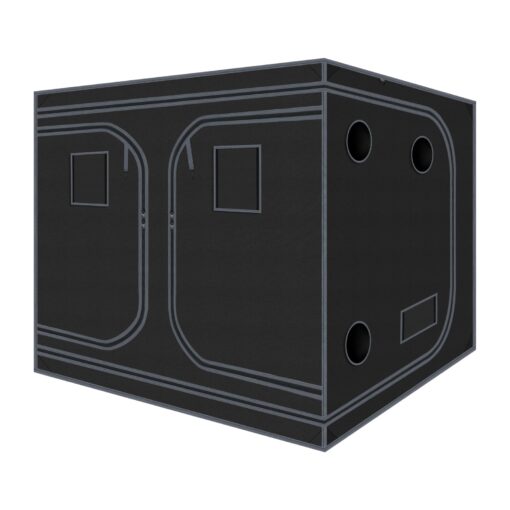 Grow Tent 96"x96"x78" Hydroponic 600D Mylar Grow Tent Reflective Garden Growing Dark Room with Observation Window, Removable Floor Tray for Indoor Plant Growing 8x8
