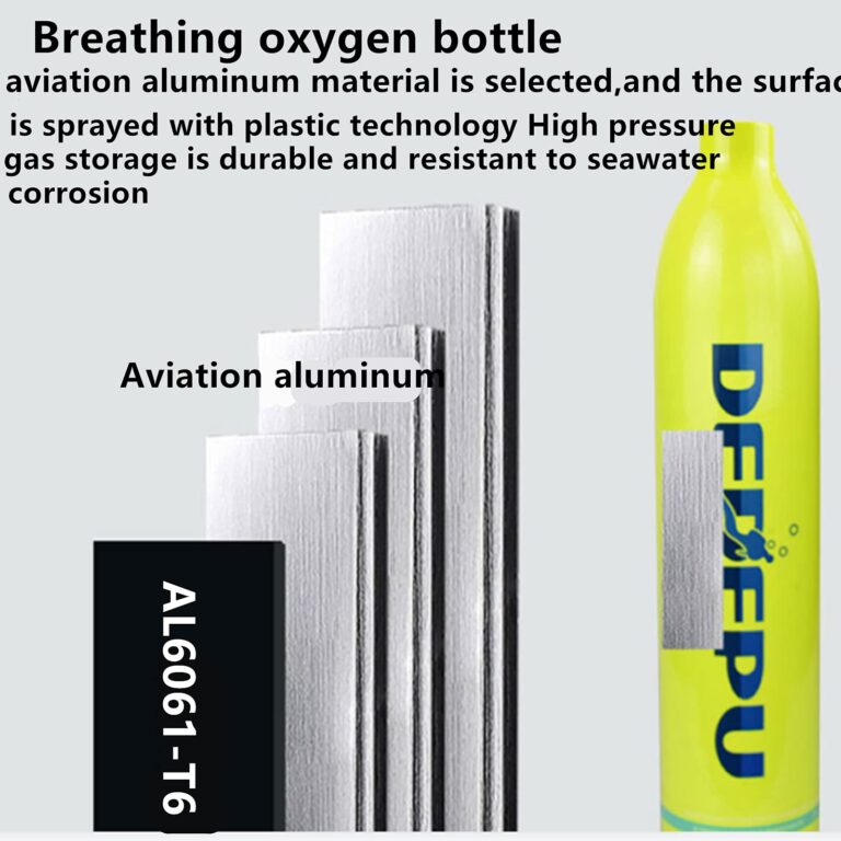 DEDEPU 1000ML Mini Diving Tank Equipment,Sustainable Diving for 15-25 Minutes, Used for Underwater Diving Breathing Training (Yellow) - Image 5