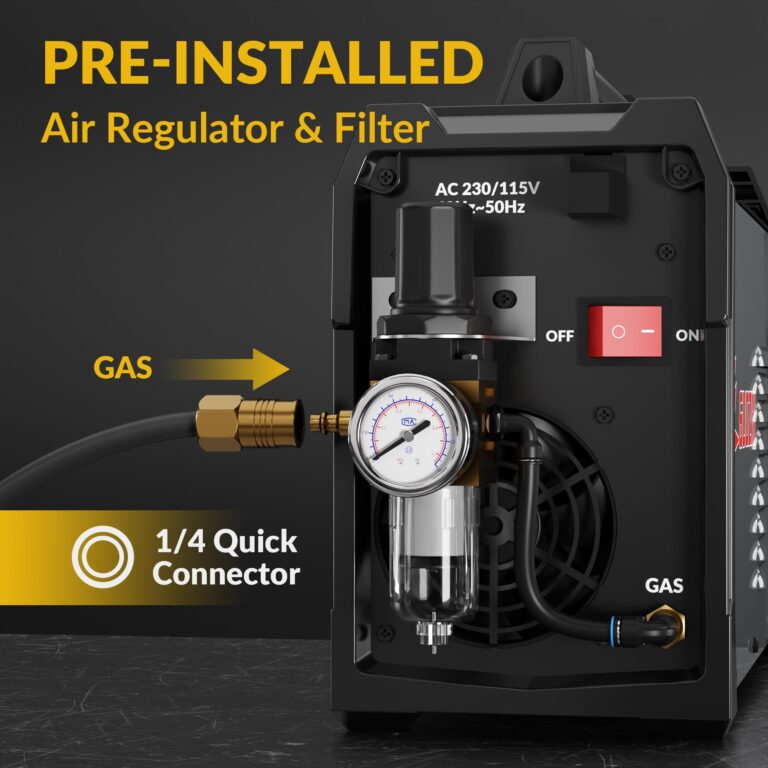 GZ GUOZHI Plasma Cutter, 50 Amp Air Inverter Plasma Cutter, 110V/220V Dual Voltage Digital Display IGBT Inverter Plasma Cutting Machine with 2T/4T/TEST Function - Image 5