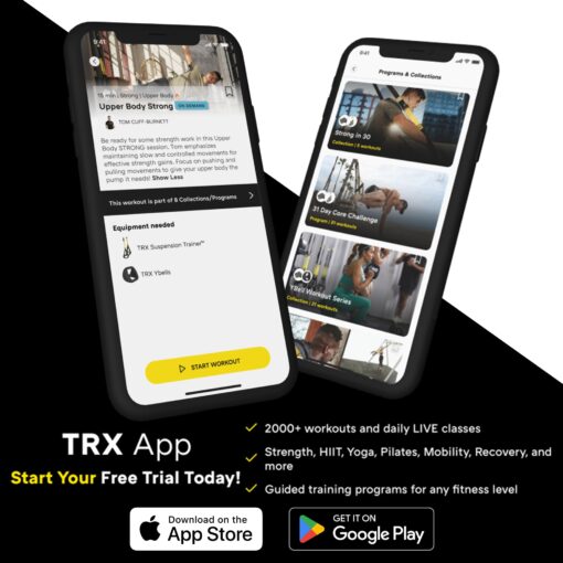 TRX All-in-ONE Suspension Training System: Full Body Workouts for Your Home Gym, Travel, and Outdoors | Includes Indoor & Outdoor Anchors, Workout Guide and Video Downloads - Image 6