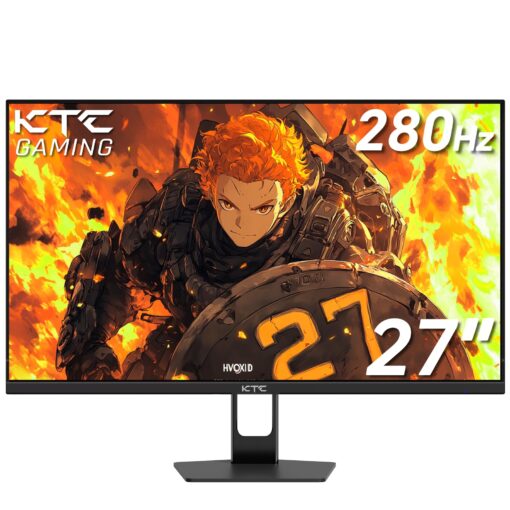 KTC 27'' 280Hz 240Hz Gaming Monitor 1ms GTG 350nits Fast VA 1080P Tilt 126% sRGB Adaptive Sync 4000:1 Contrast Ratio HDR DisplayPort 1.4/HDMI 2.0 VESA
