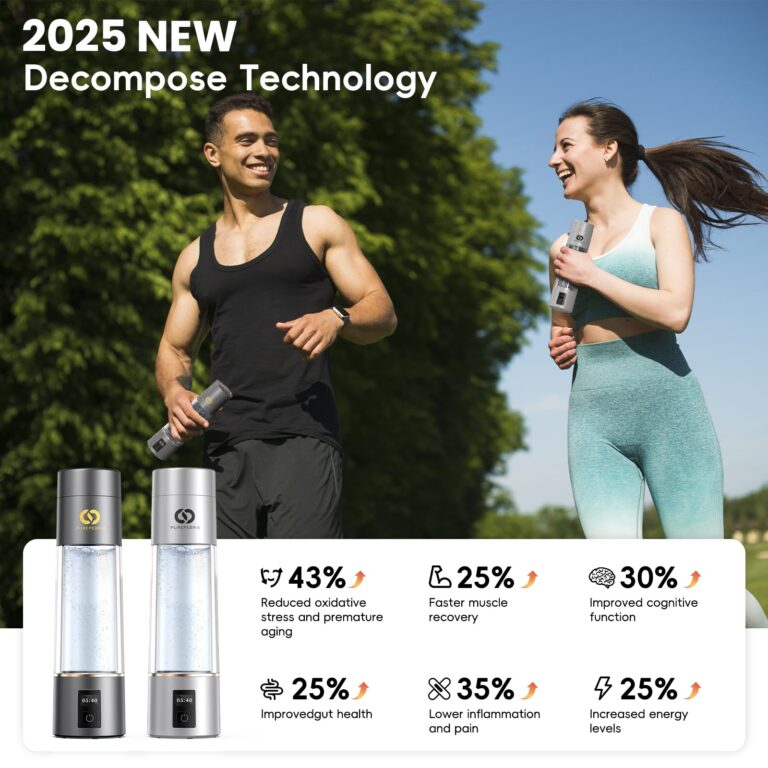 PUREPEBRIX 2025 Advanced Hydrogen Water Bottle Generator Classic Edition- Up to 6000+ ppb Alkaline Pitcher - Image 7
