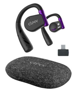 Cleer ARC II Gaming Earbuds - True Wireless Open Ear Headphones, Ultra-Low Latency, Snapdragon Sound, Bluetooth 5.3, USB-C Dongle, 35Hr Battery, Compatible with PS4, PS5, PC, Switch, Black