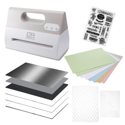 Joelver Maker Electric A4 Die Cutting & Embossing Machine for Arts & Crafts, Scrapbooking & Cardmaking,9” Opening (Grey)