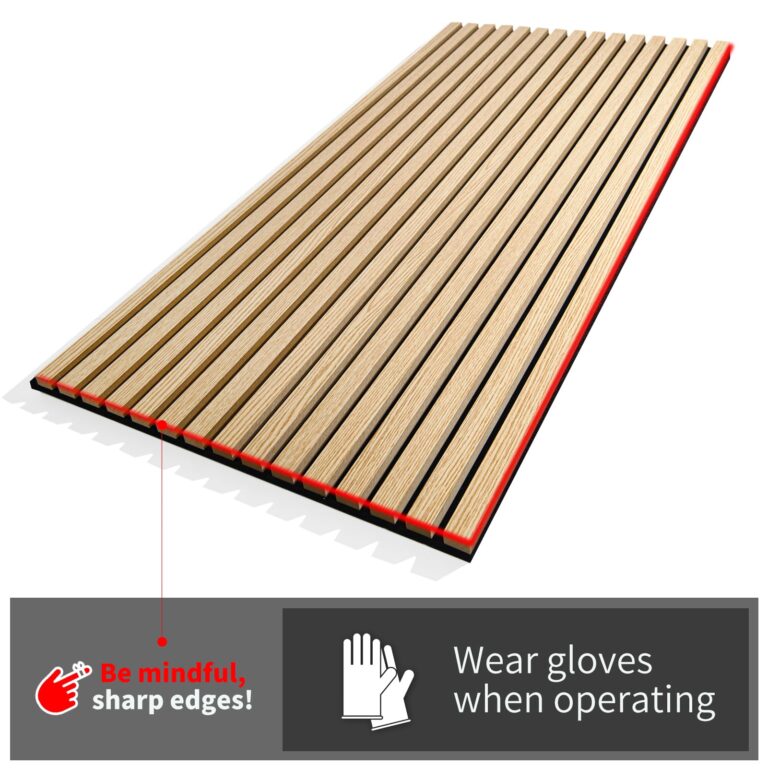 Art3d 4 Wood Slat Acoustic Panels for Wall and Ceiling - 3D Fluted Sound Absorbing Panel with Wood Finish - Brushed Silver - Image 3